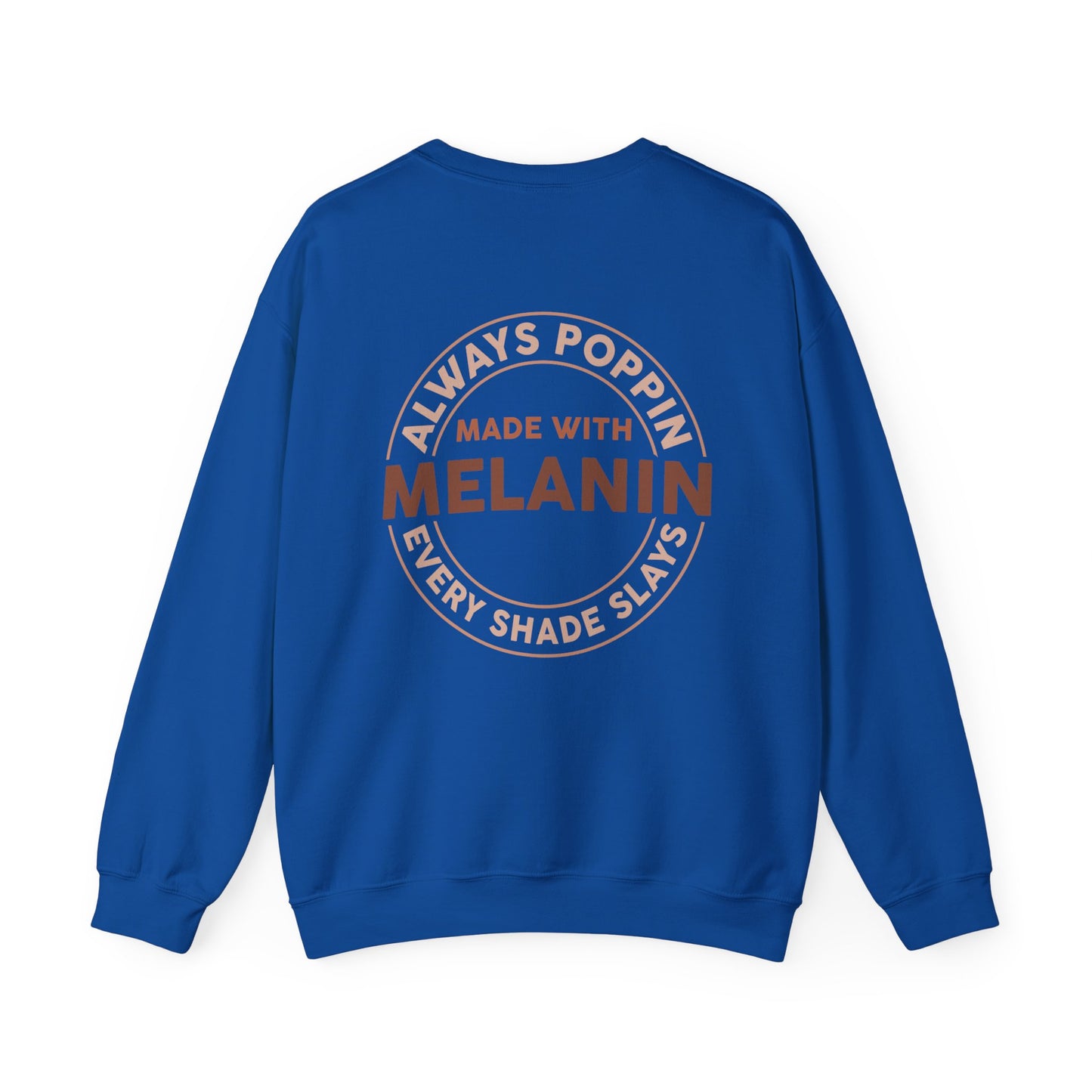 Made With Melanin (Adult Unisex Crewneck Sweatshirt)