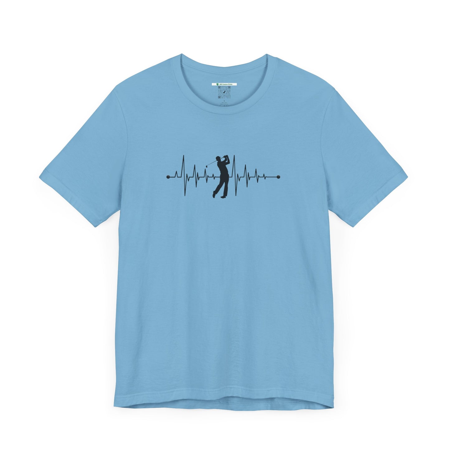 Golf Heartbeat (Adult Unisex Tee)