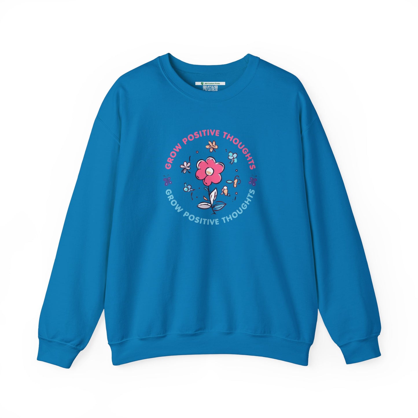Grow Positive Thoughts Crewneck Sweatshirt - Unisex Heavy Blend