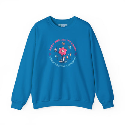 Grow Positive Thoughts Crewneck Sweatshirt - Unisex Heavy Blend