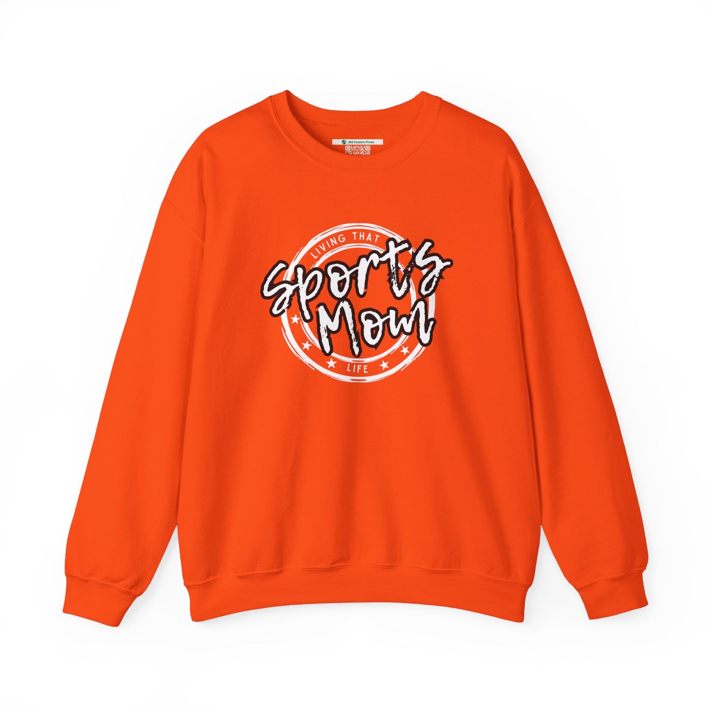 Sports Mom -- Black Font (Adult Unisex Crewneck Sweatshirt)
