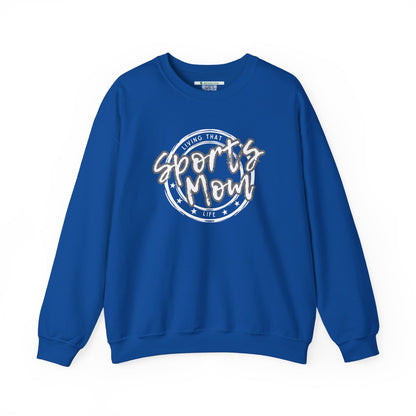 Sports Mom -- Gray Font (Adult Unisex Crewneck Sweatshirt)