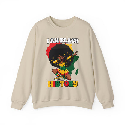 I Am Black History (Adult Unisex Crewneck Sweatshirt)