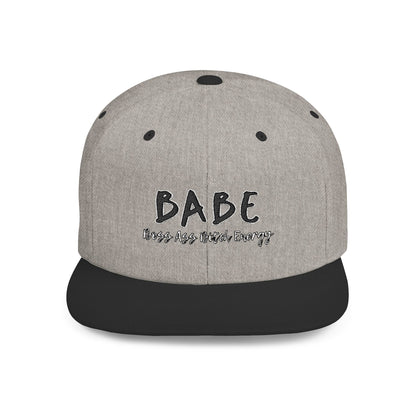 BABE (Embroidered Flat-Bill, Cotton, Snapback Hat)