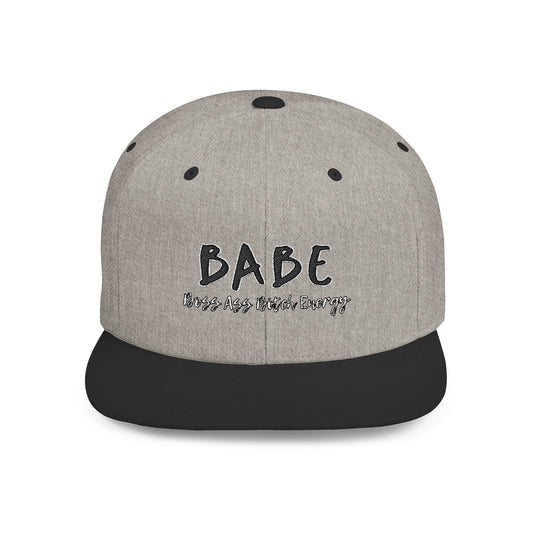 BABE (Embroidered Flat-Bill, Cotton, Snapback Hat)