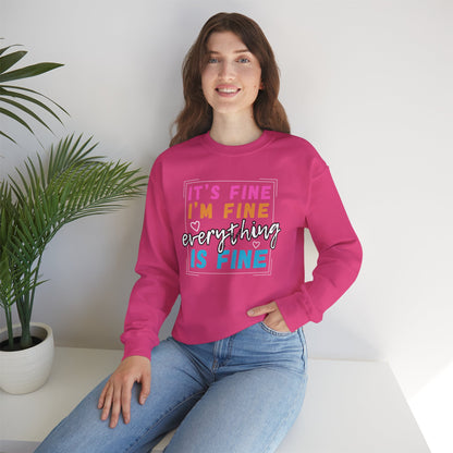 Everything Is Fine (Adult Unisex Crewneck Sweatshirt)