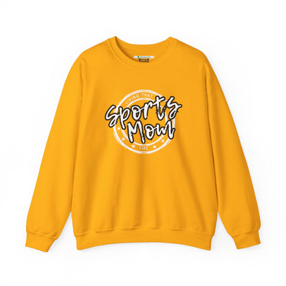 Sports Mom -- Black Font (Adult Unisex Crewneck Sweatshirt)
