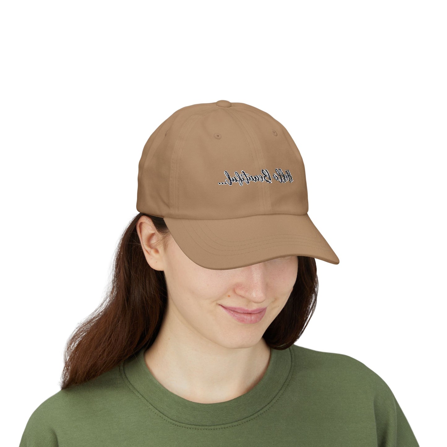 Mirror Message -- Hello Beautiful (Embroidered Dad Cap)