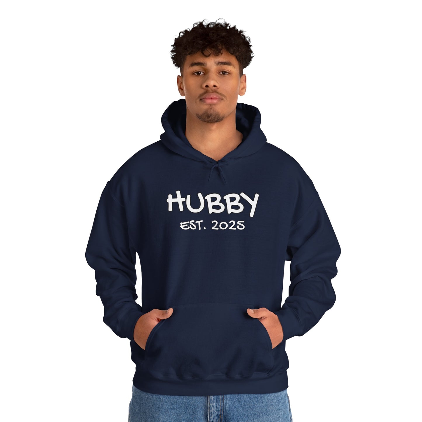Matching Marriage Set -- "Hubby" (Adult Unisex Hooded Sweatshirt)