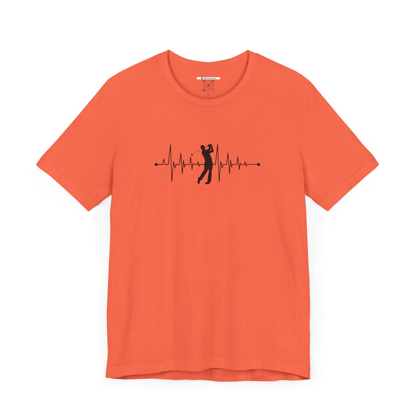 Golf Heartbeat (Adult Unisex Tee)