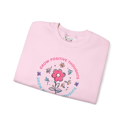 Grow Positive Thoughts Crewneck Sweatshirt - Unisex Heavy Blend