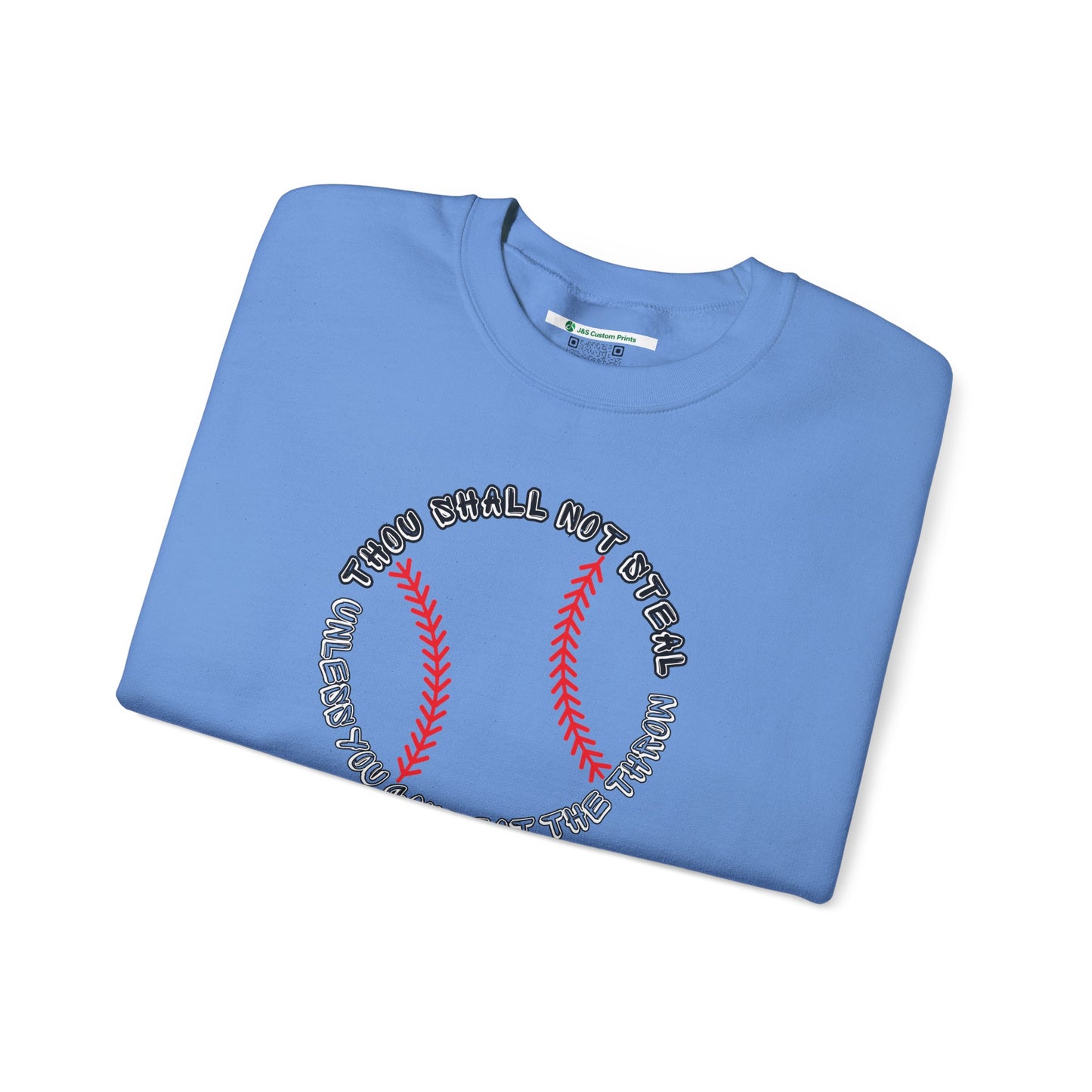 Thou Shall Not Steal Baseball (Adult Unisex Crewneck Sweatshirt)