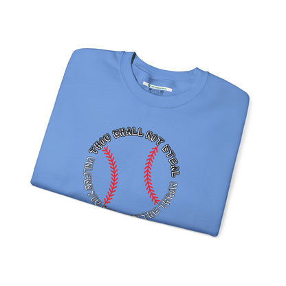 Thou Shall Not Steal Baseball (Adult Unisex Crewneck Sweatshirt)