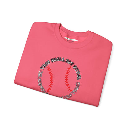 Thou Shall Not Steal Baseball (Adult Unisex Crewneck Sweatshirt)