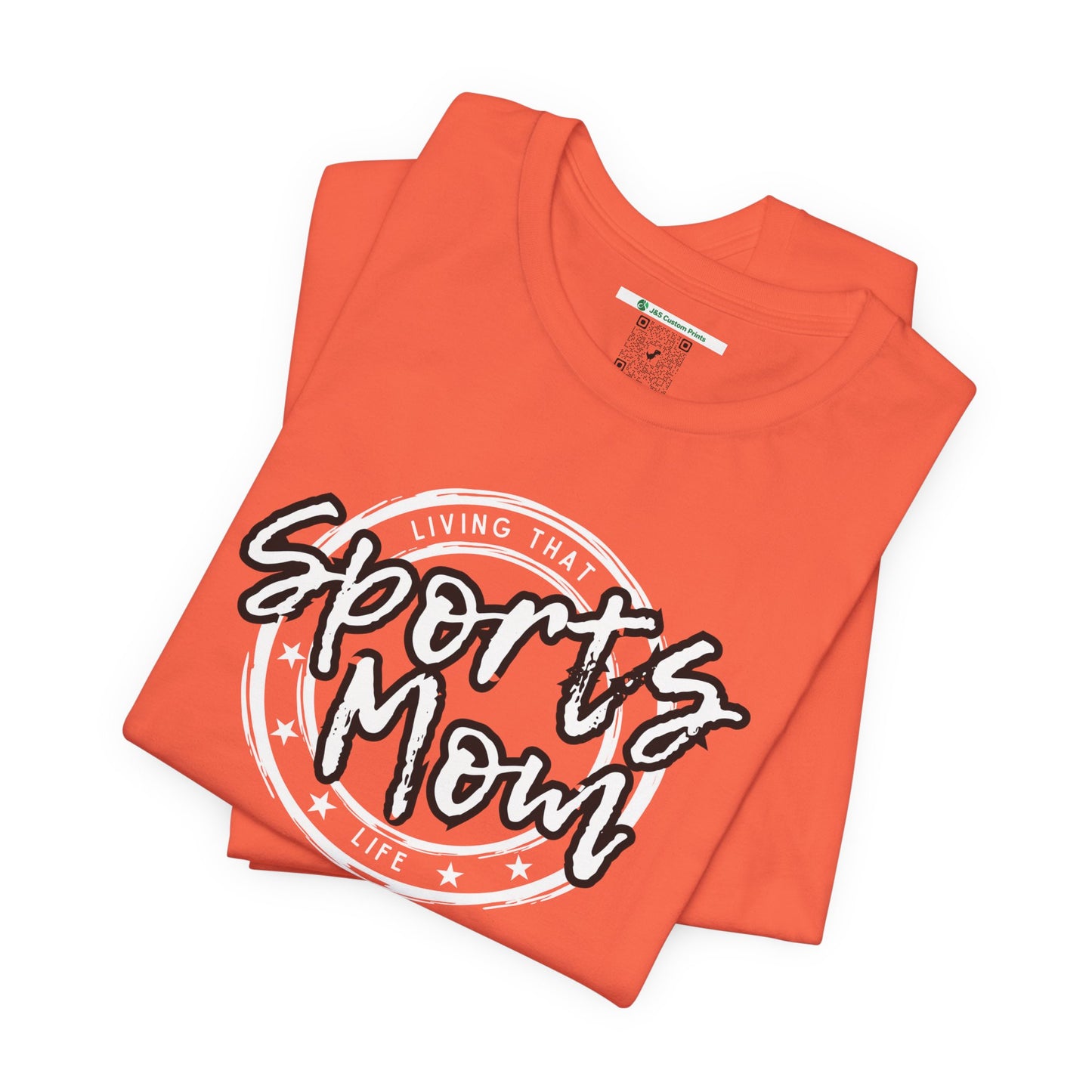 Sports Mom -- Black Font (Adult Unisex Tee)