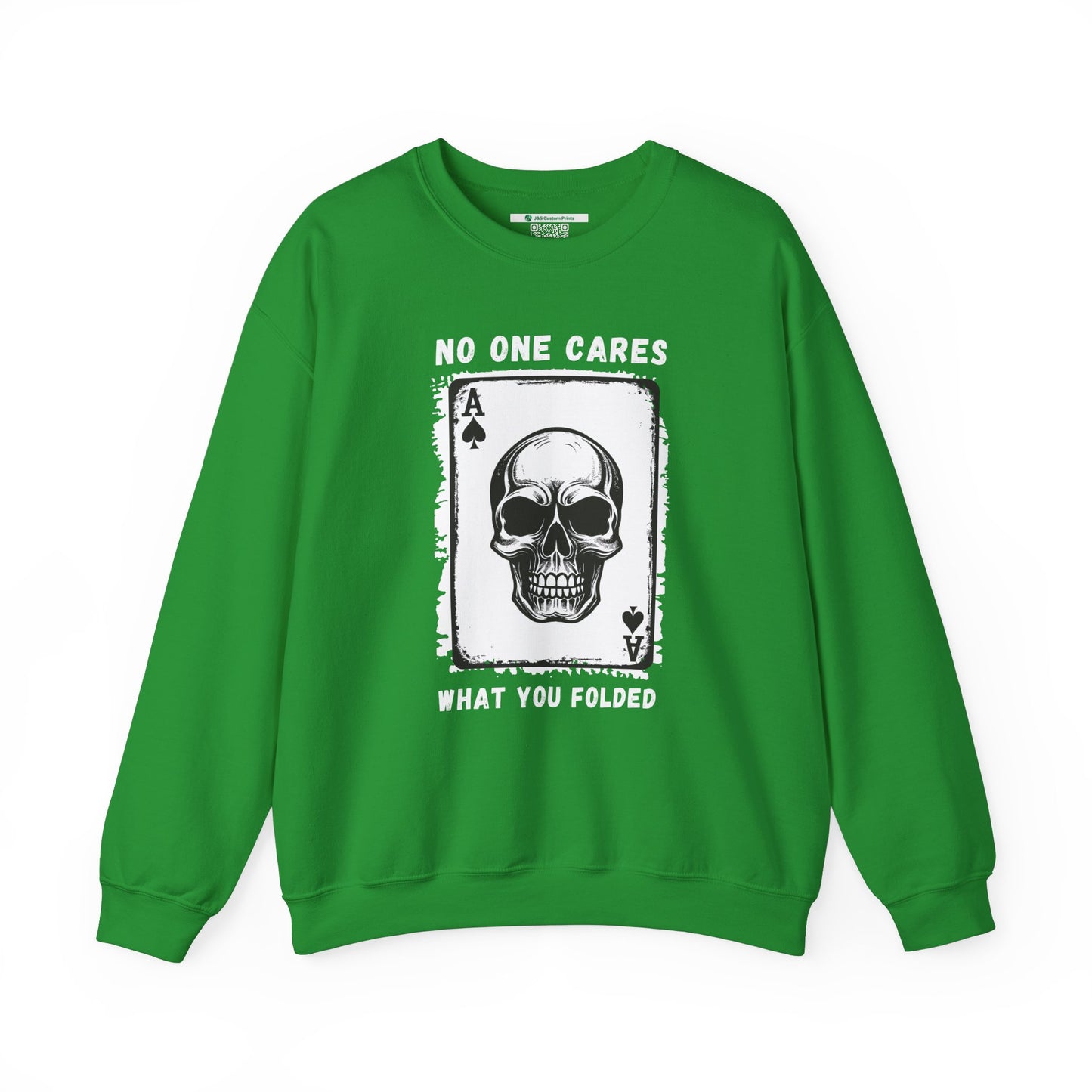 No One Cares What You Folded (Adult Unisex Crewneck Sweatshirt)