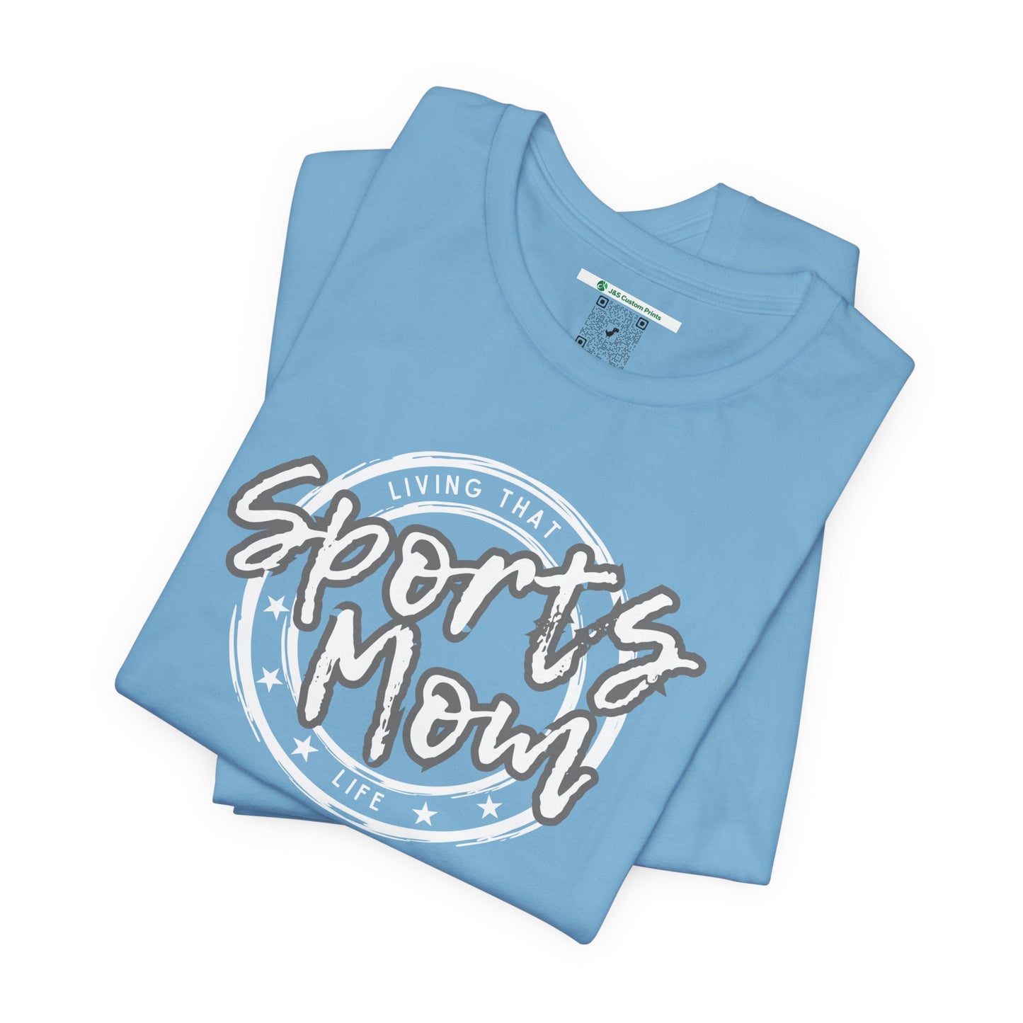 Sports Mom -- Gray Font (Adult Unisex Tee)