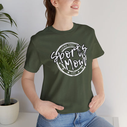 Sports Mom -- Black Font (Adult Unisex Tee)