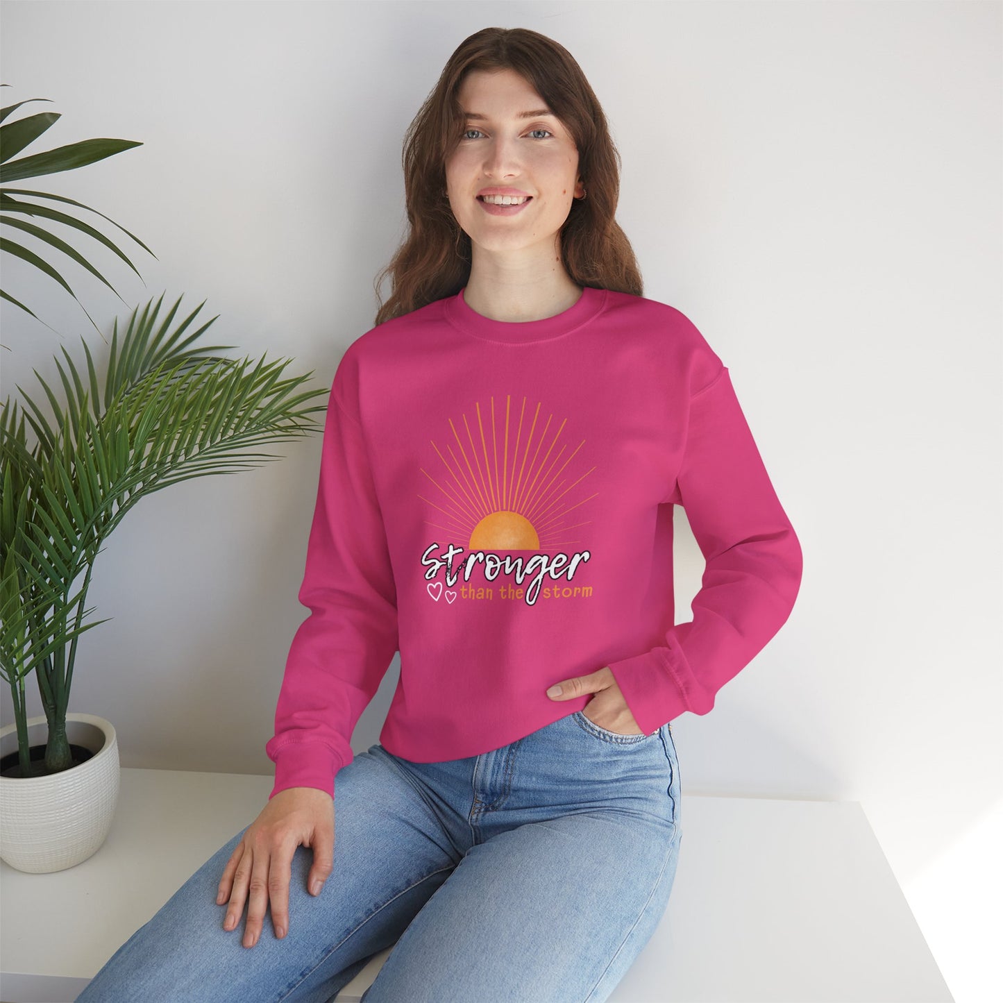 Stronger Than the Storm (Adult Unisex Crewneck Sweatshirt)