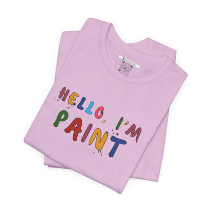 Matching Couple's Set -- Hello, I'm Paint (Adult Unisex Tee)