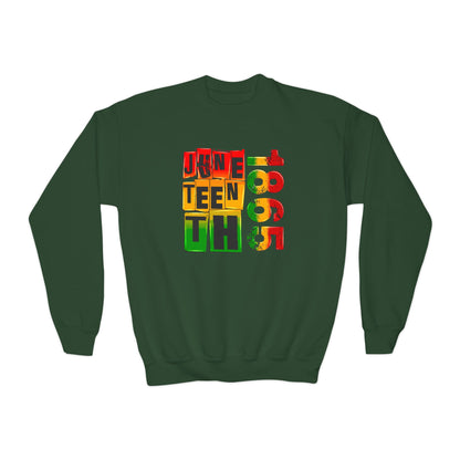 Juneteenth 1865 (Youth Unisex Crewneck Sweatshirt)