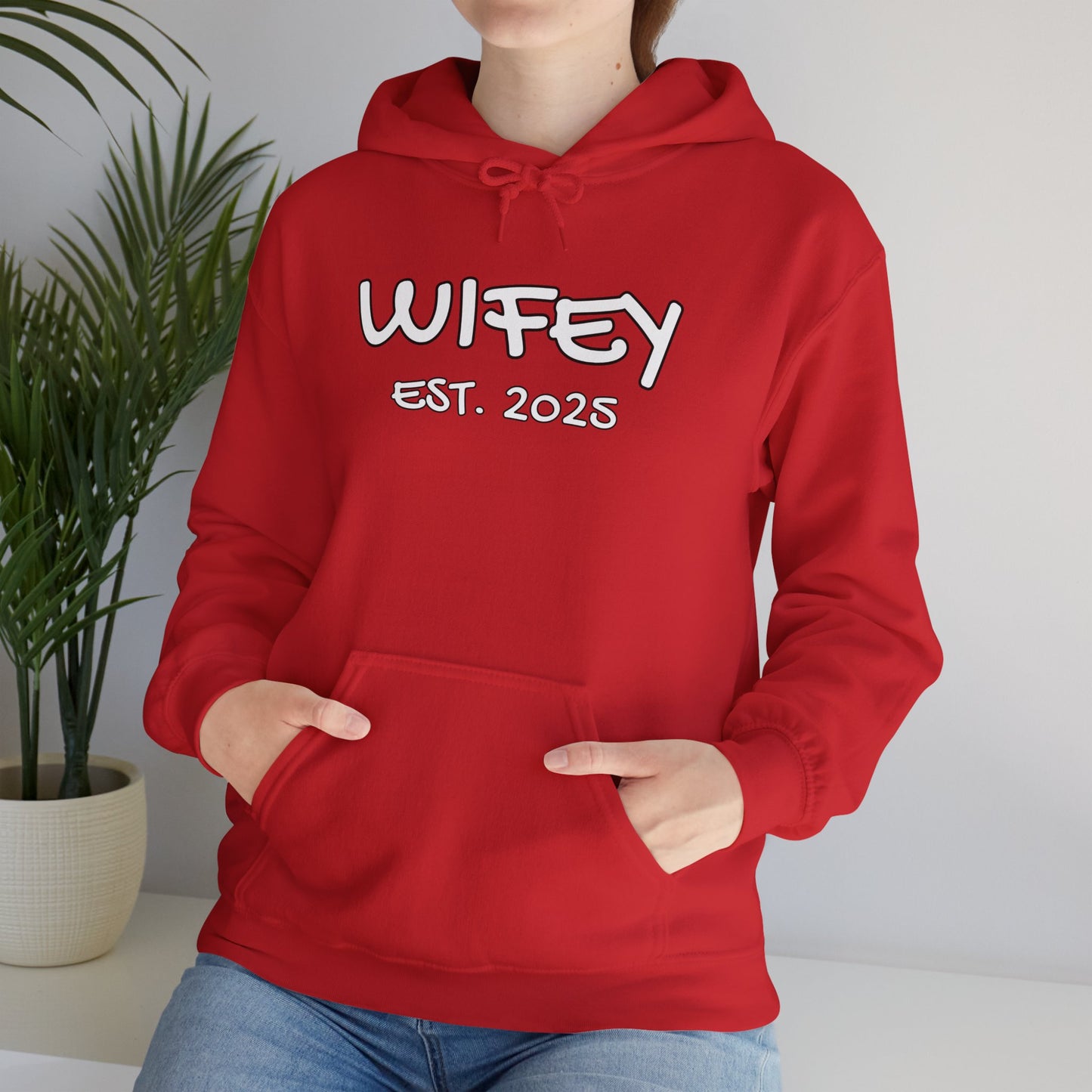 Matching Marriage Set -- "Wifey" (Adult Unisex Hooded Sweatshirt)