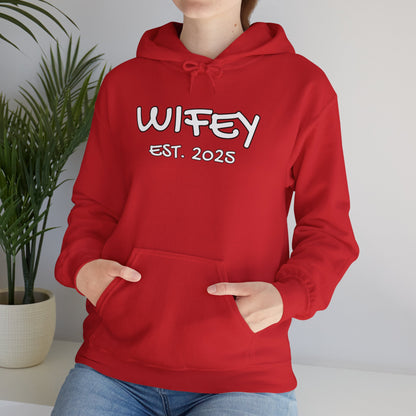 Matching Marriage Set -- "Wifey" (Adult Unisex Hooded Sweatshirt)