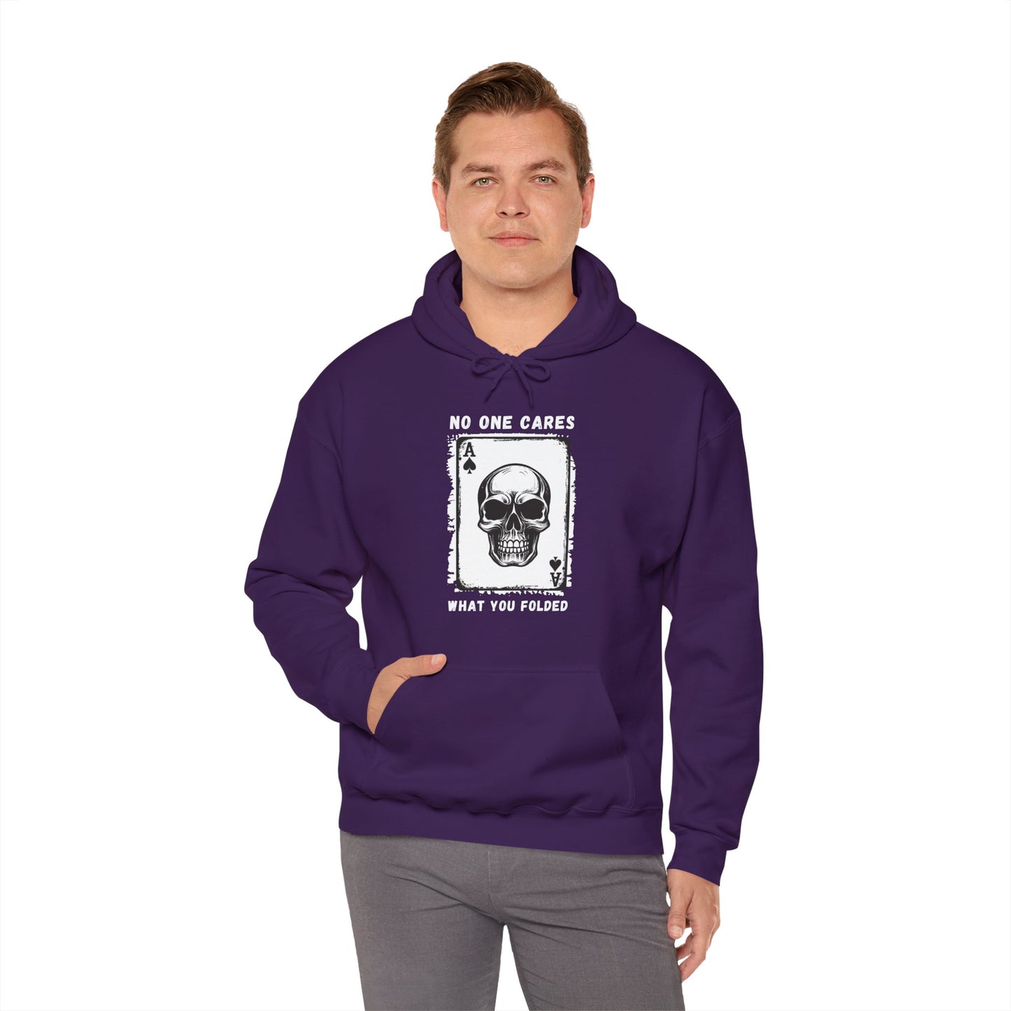 No One Cares What You Folded (Adult Unisex Hooded Sweatshirt)