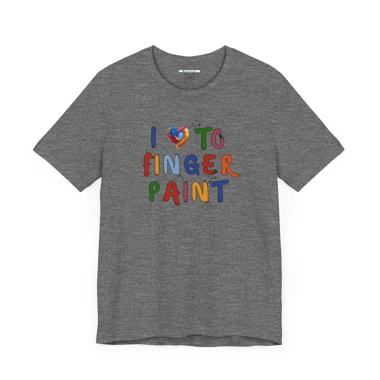 Matching Couple's Set -- I Love to Fingerpaint (Adult Unisex Tee)