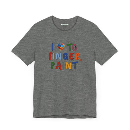 Matching Couple's Set -- I Love to Fingerpaint (Adult Unisex Tee)