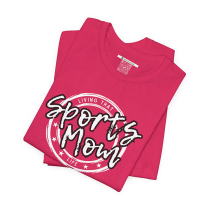 Sports Mom -- Black Font (Adult Unisex Tee)