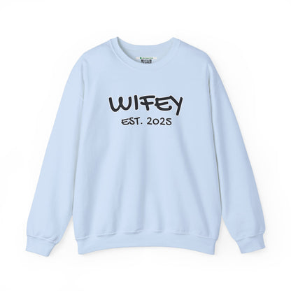 Matching Marriage Set -- "Wifey" (Adult Unisex Crewneck Sweatshirt)
