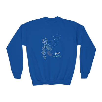 Just Breathe (Youth Crewneck Sweatshirt)