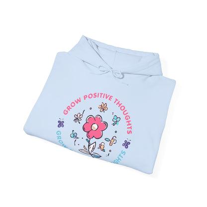 Grow Positive Thoughts (Adult Unisex Hooded Sweatshirt)