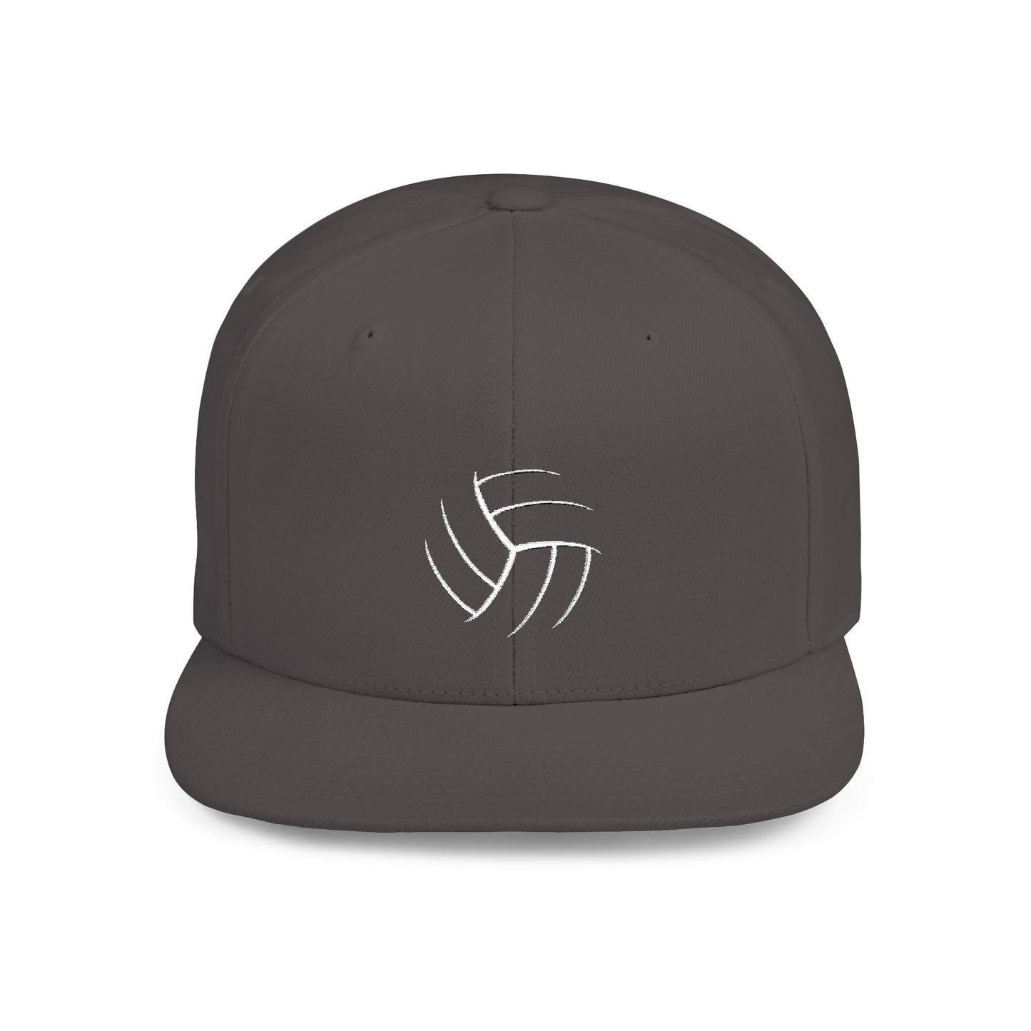 Volleyball (Embroidered Flat-Bill, Cotton, Snapback Hat)