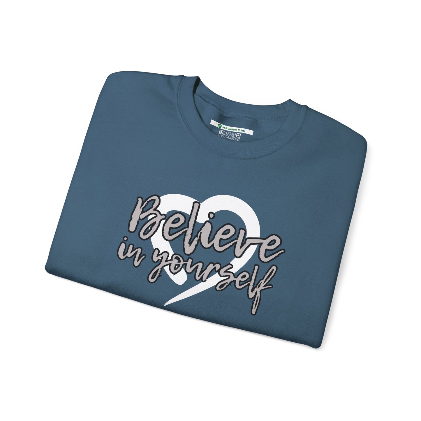 Believe In Yourself -- Gray (Adult Unisex Crewneck Sweatshirt)