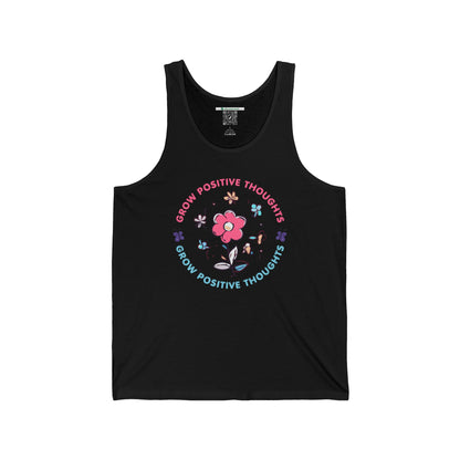 Grow Positive Thoughts (Adult Unisex Tank Top)