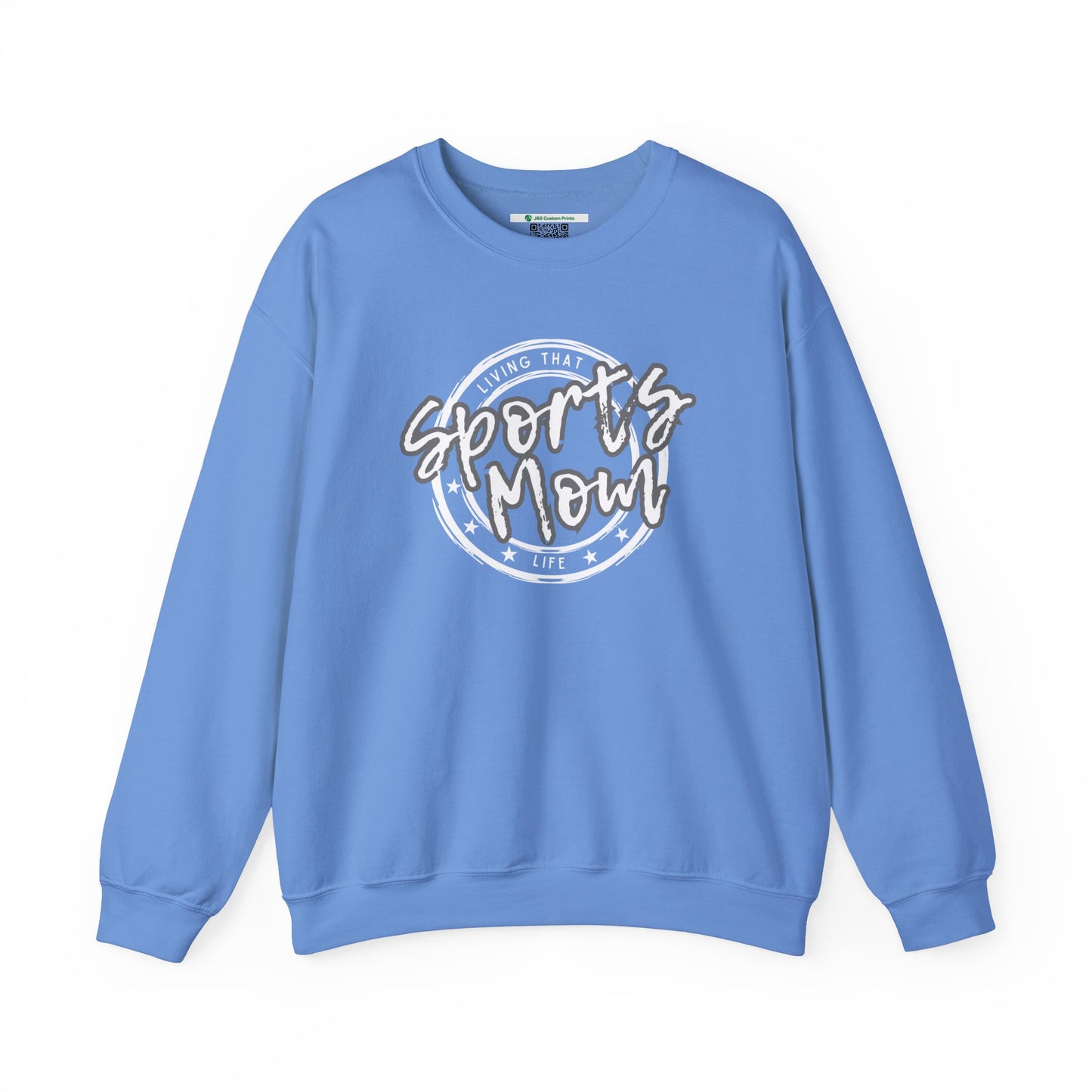Sports Mom -- Gray Font (Adult Unisex Crewneck Sweatshirt)