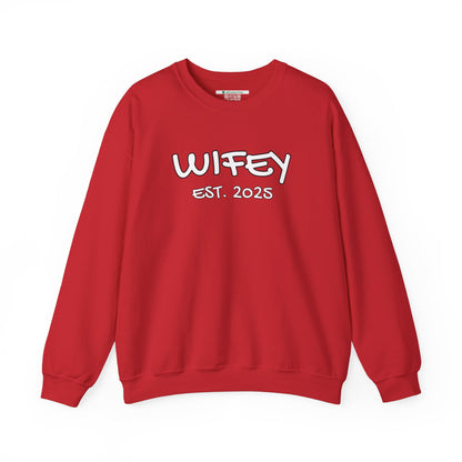 Matching Marriage Set -- "Wifey" (Adult Unisex Crewneck Sweatshirt)