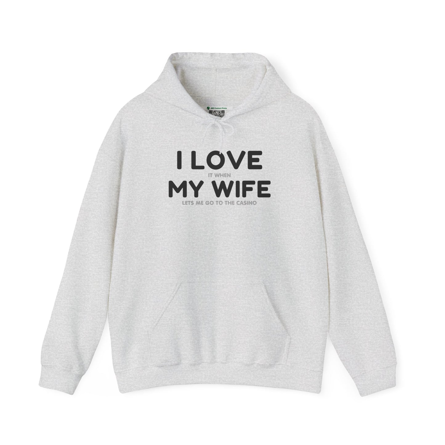 I Love My Wife (Adult Unisex Hooded Sweatshirt)