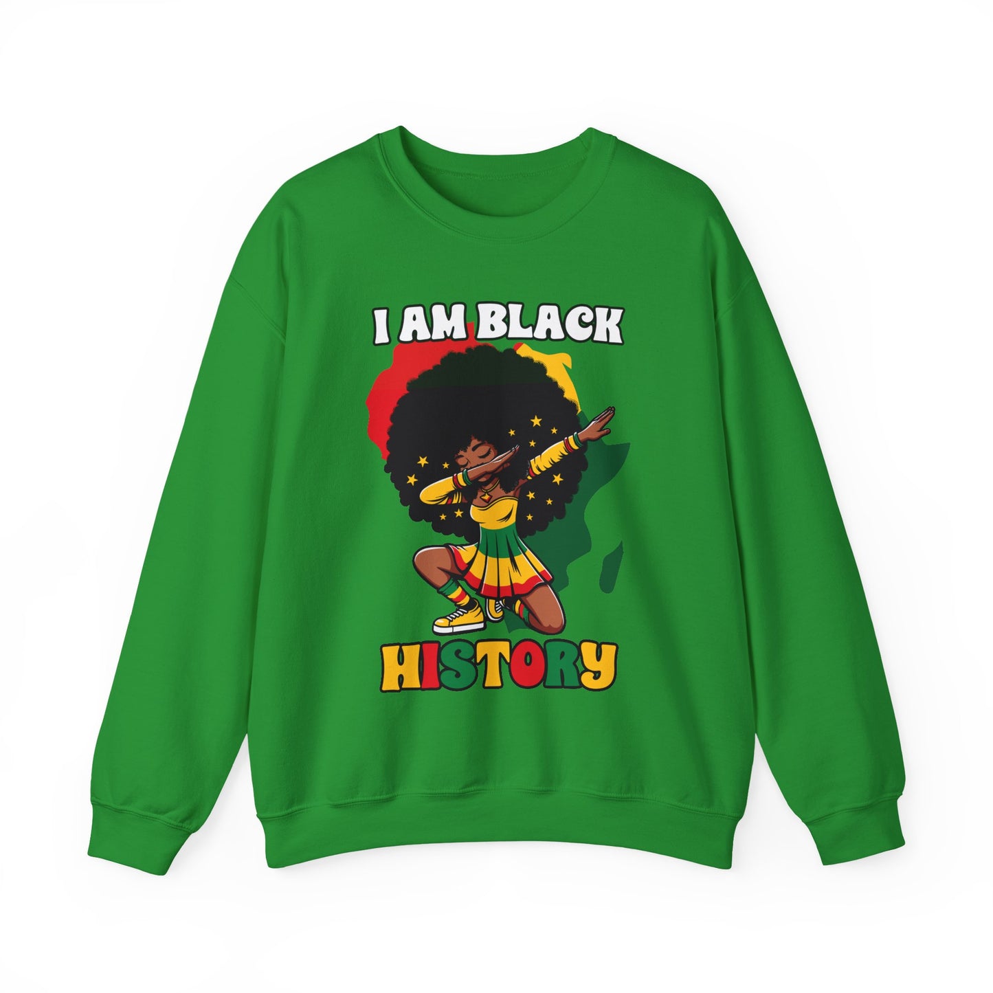 I Am Black History (Adult Unisex Crewneck Sweatshirt)