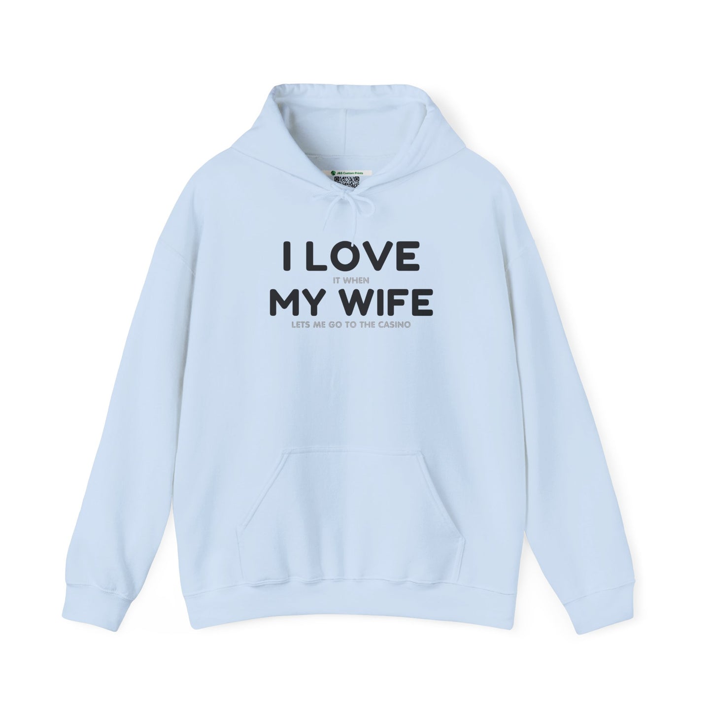 I Love My Wife (Adult Unisex Hooded Sweatshirt)