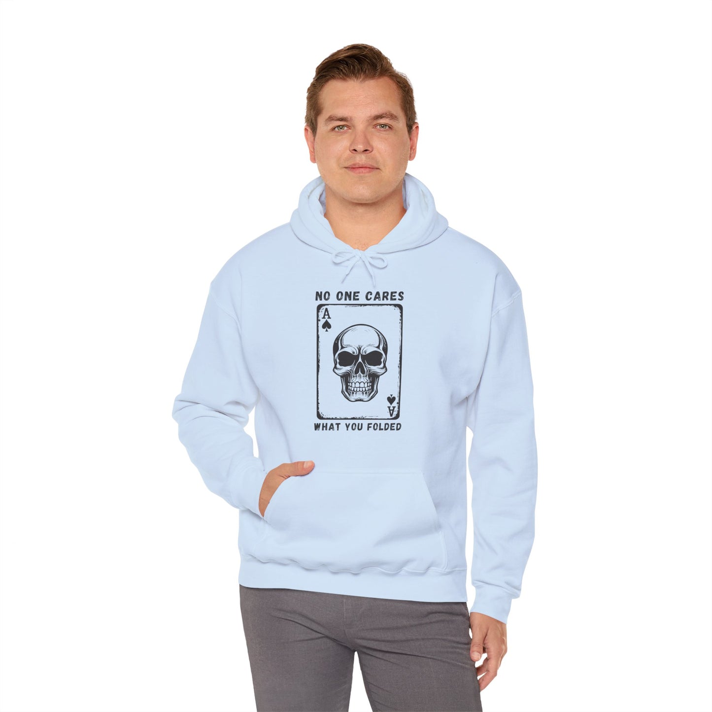 No One Cares What You Folded (Adult Unisex Hooded Sweatshirt)