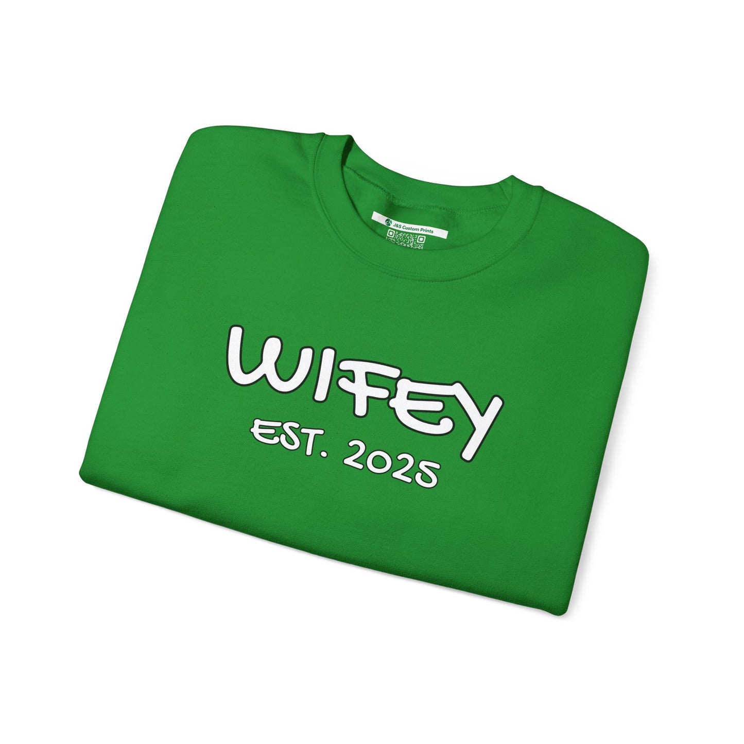 Matching Marriage Set -- "Wifey" (Adult Unisex Crewneck Sweatshirt)