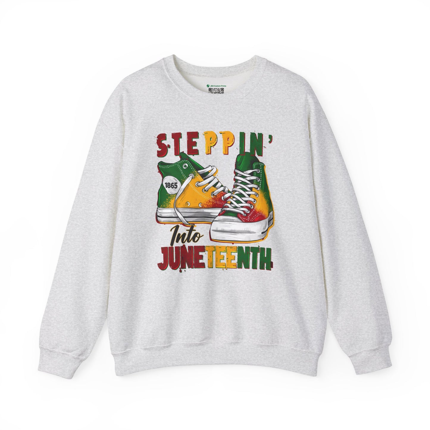 Steppin' Into Juneteenth (Adult Unisex Crewneck Sweatshirt)