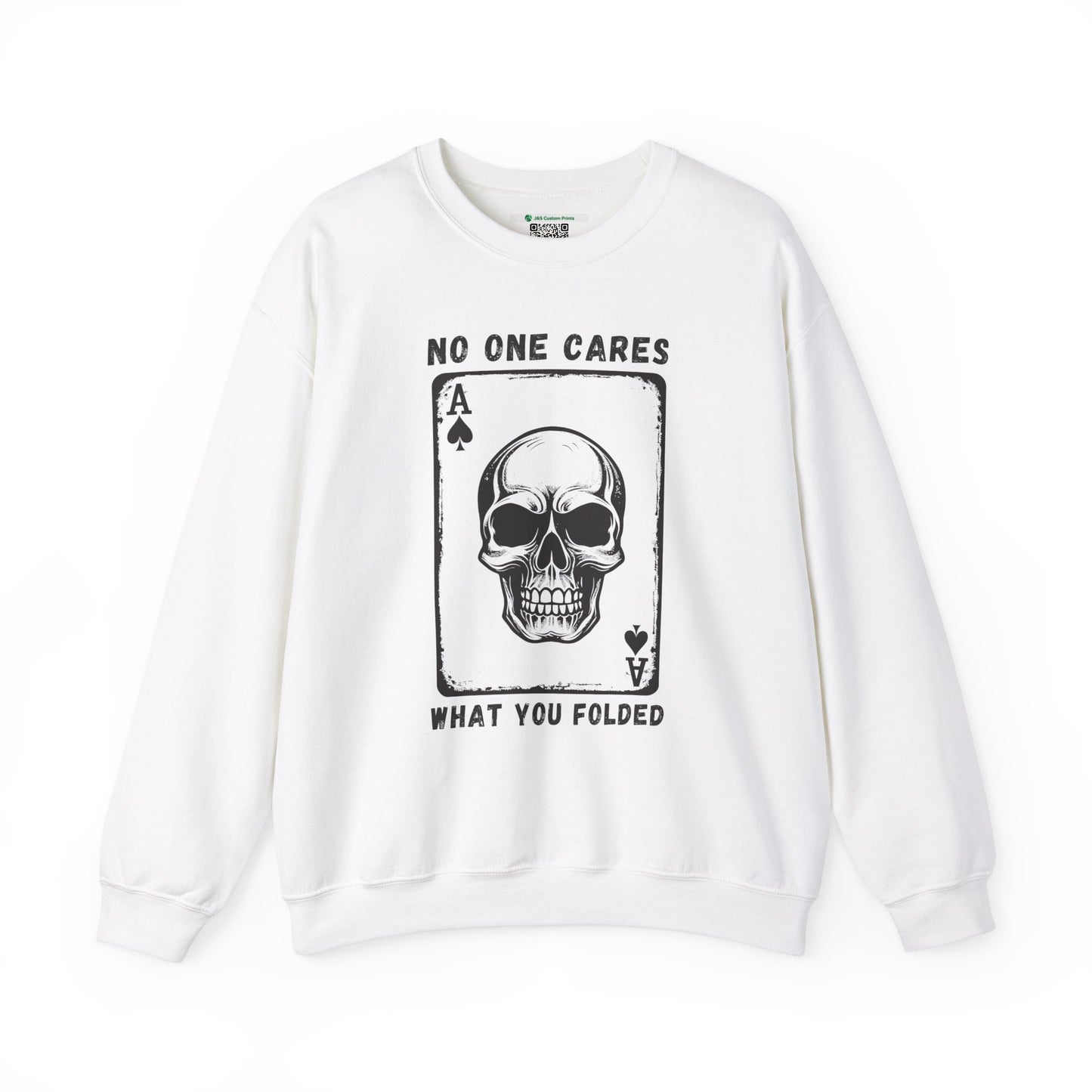 No One Cares What You Folded (Adult Unisex Crewneck Sweatshirt)