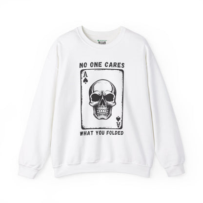 No One Cares What You Folded (Adult Unisex Crewneck Sweatshirt)