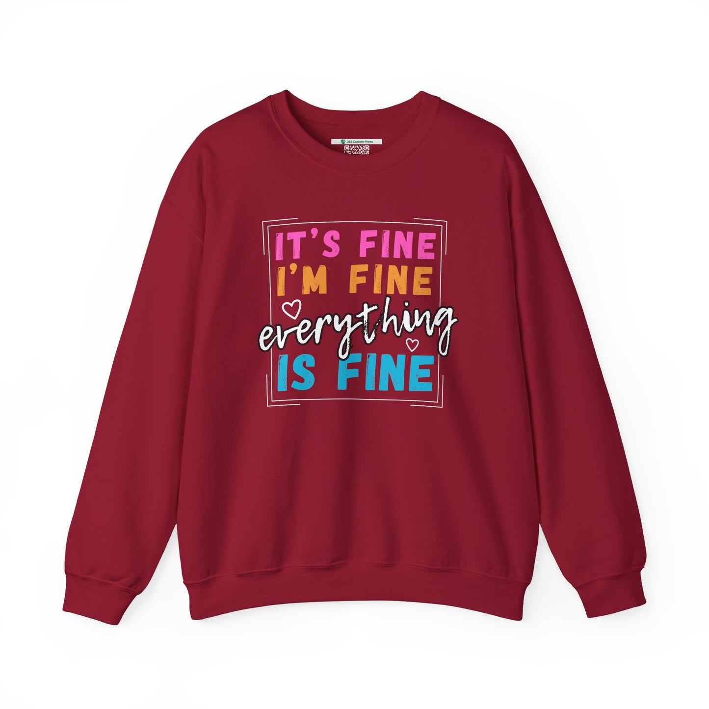 Everything Is Fine (Adult Unisex Crewneck Sweatshirt)