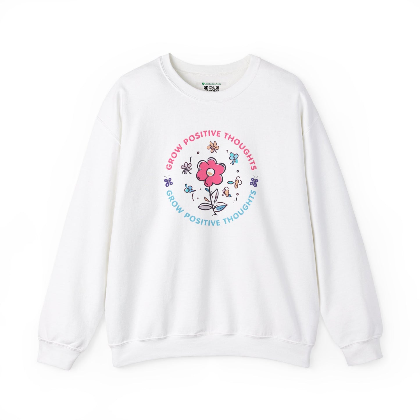 Grow Positive Thoughts Crewneck Sweatshirt - Unisex Heavy Blend