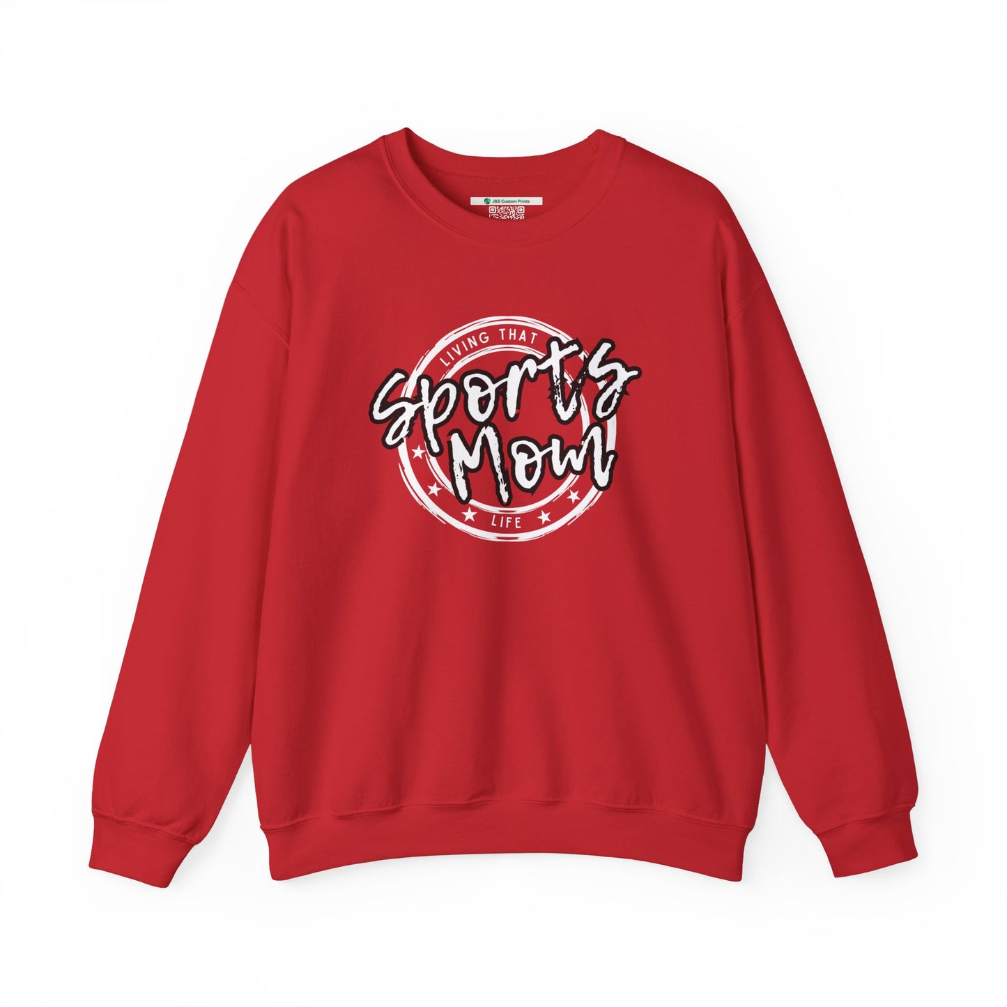 Sports Mom -- Black Font (Adult Unisex Crewneck Sweatshirt)
